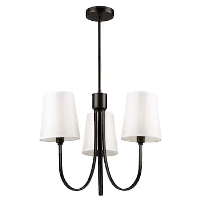 Rhythm 3 Light Chandelier Black