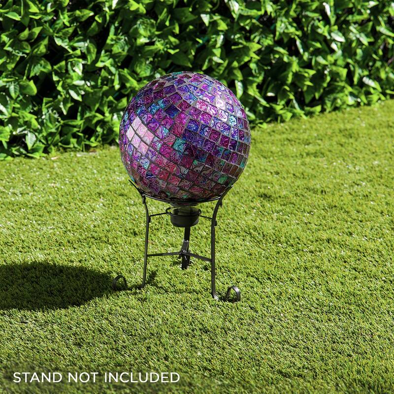 10 Inch Gazing Globe Shinning Purple - Glass - Multi