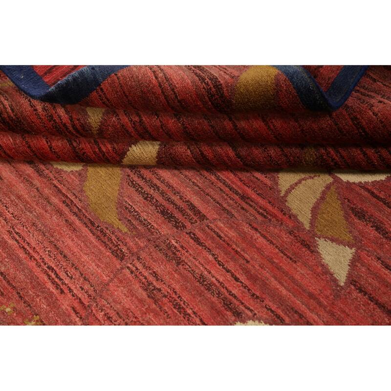 Vegetable Dye Nepalese Oriental Home Decor Area Rug Wool Hand-knotted - 6'2" x 9'1"