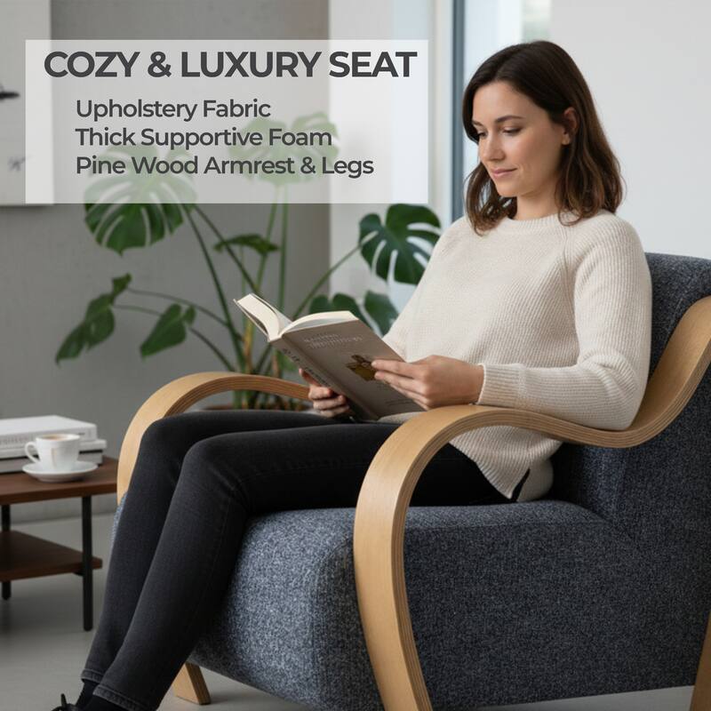 Aria Home Curva Luxe Accent Chair Stylish and comfortable Modern Seating
