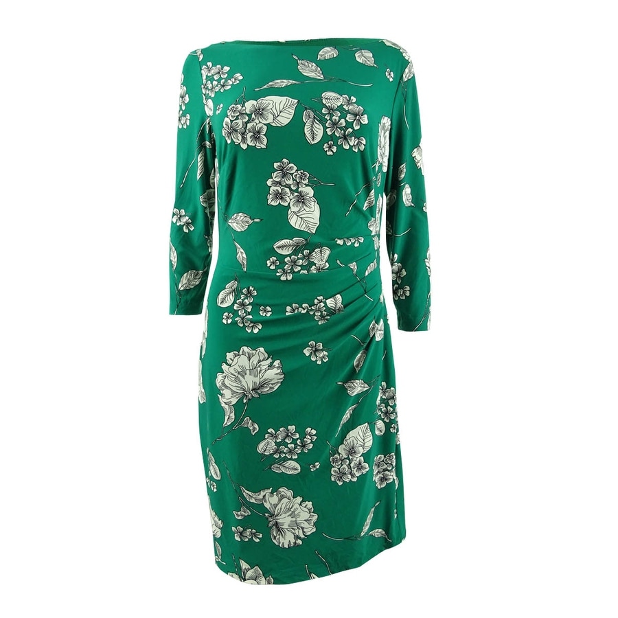 ralph lauren emerald green dress