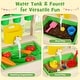 preview thumbnail 5 of 8, Gymax Kids Mud Kitchen Play Pretend Kitchen w/ Chalkboard Stoves