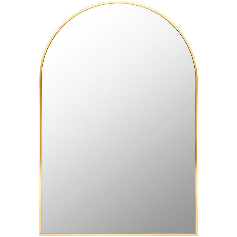 Livabliss Aranya Modern Aluminum Arched Accent Mirror