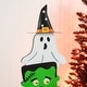 preview thumbnail 14 of 13, Glitzhome Halloween Wooden Stacked Ghost Porch Decor(KD)