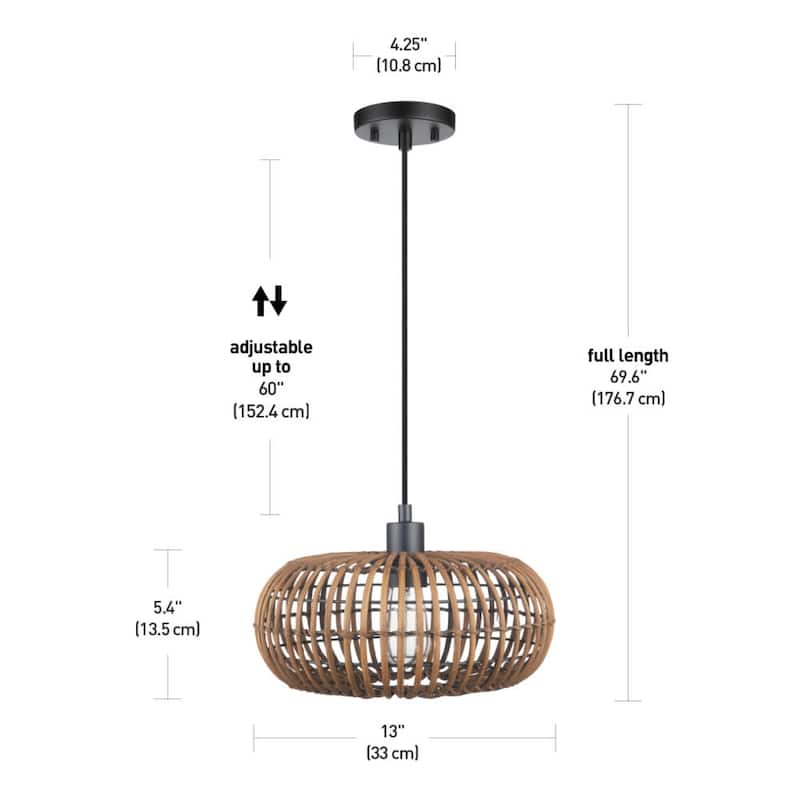 Bellevue GEP35104 Isle 13" Wide Cage Pendant