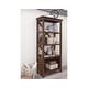 preview thumbnail 1 of 2, Baldridge Rustic Brown Casual Large Bookcase Brown