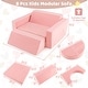 preview thumbnail 16 of 20, 8 Pieces Kids Modular Play Sofa with Detachable Cover for Playroom and Bedroom - 41.5" x 39.5" x 19" (L x W x H)