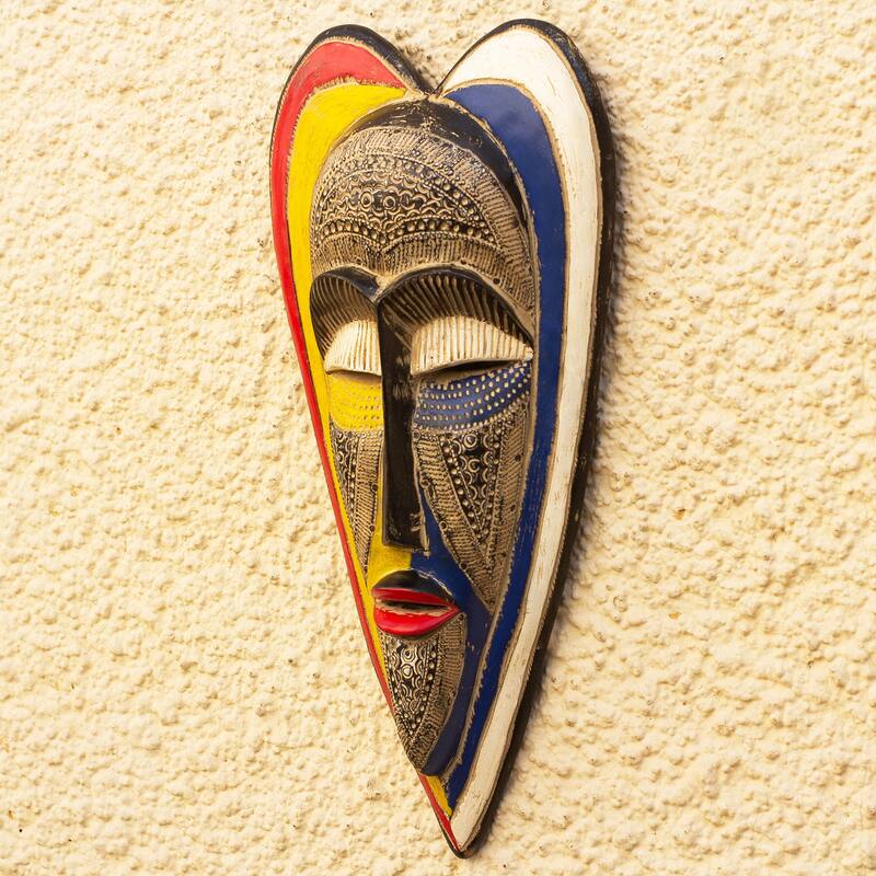 Novica Handmade Console Me African Wood Mask