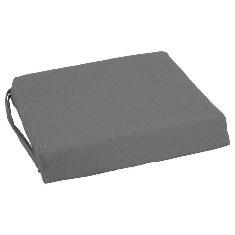 16-inch Square Indoor Twill Chair Cushions (Set of 2 or 4) - 16 x 16