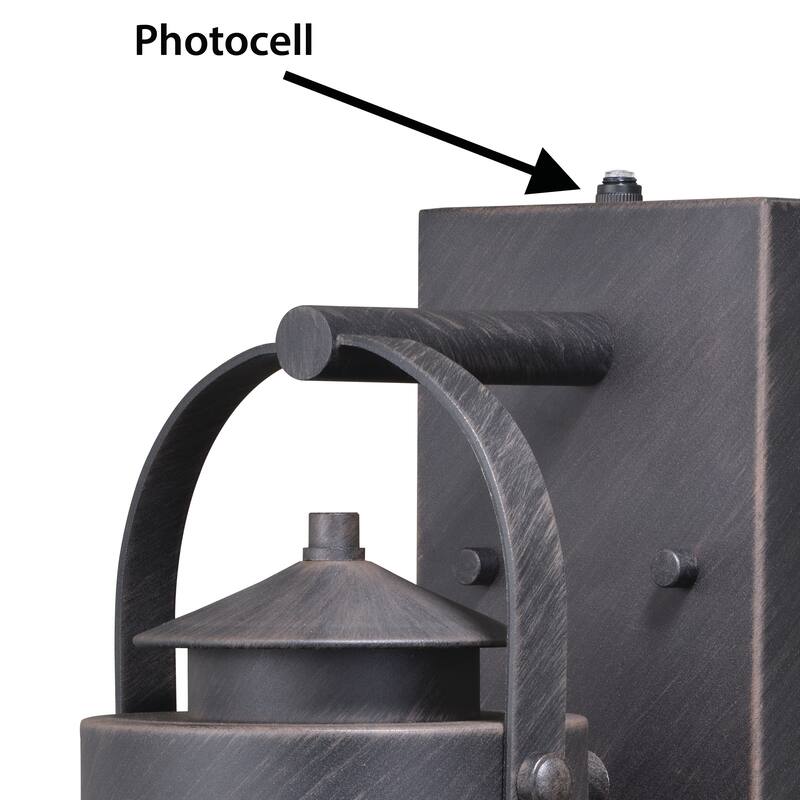 Vaxcel Cumberland 6" Outdoor Wall Light Rust Iron - 6-in W x 16.25-in H x 7.75-in D