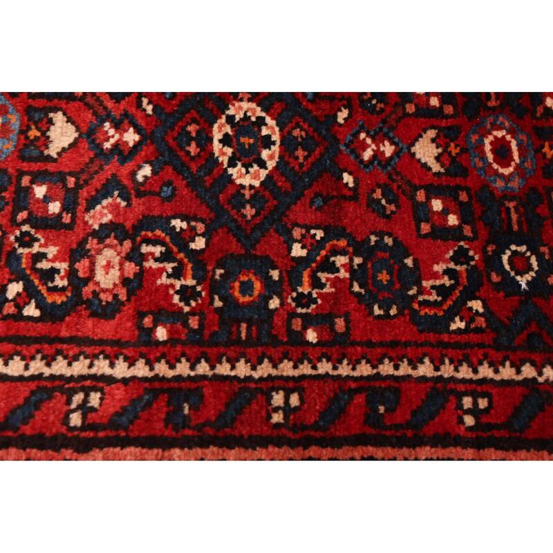 ECARPETGALLERY Hand-knotted Andelz Red Wool Rug - 3'2 x 13'0