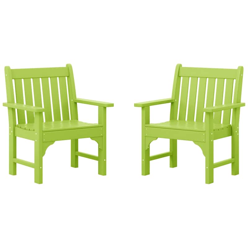Laguna Poly Garden Arm Chair (Set of 2) - Lime