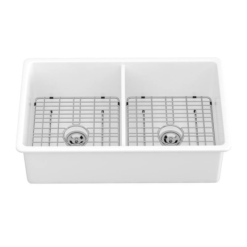 32" Undermount Double Bowl Kitchen Sink
