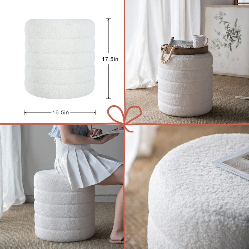 GDFStudio - Isabella French Country Home Decor Collection with Vase, Stool - 22.4"