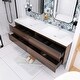 preview thumbnail 27 of 148, Floating Bathroom Vanity with Integrated Resin Top
