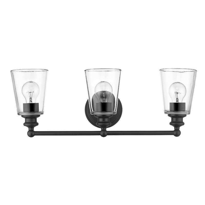 Modern Clear Glass Shade Wall Sconce with Swing Arm for Home Lighting