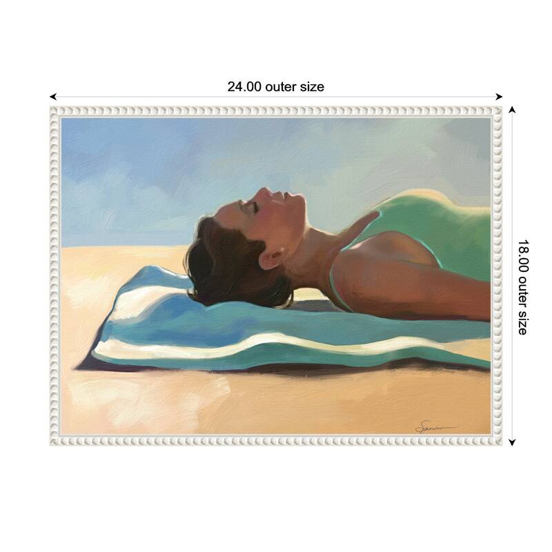 Kate and Laurel Vitamin D by Mary Sparrow Framed Canvas Wall Art Print