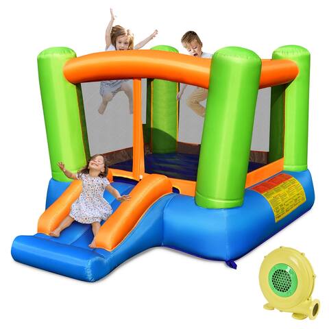 Gymax Inflatable Bounce House Kids Jumping Playhouse Indoor & Outdoor - See Details