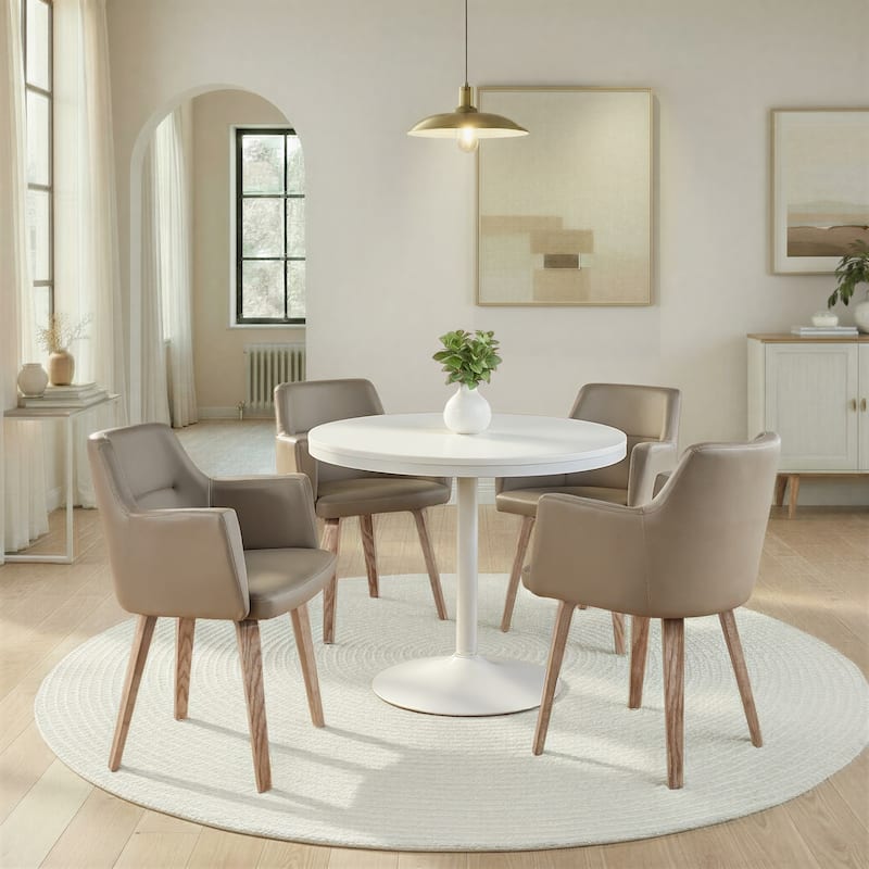 Carson Carrington Duved Dining Chair with Bent Wood Legs (Set of 2)