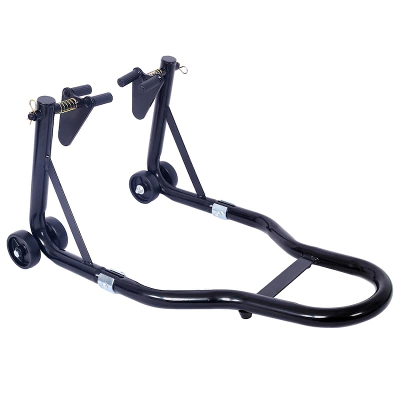 Motorcycle Stand 1000LB Sport Bike Front and Rear Wheel Lift Swingarm Paddock Stands Black U