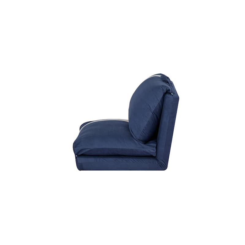Floor Sofa Bed with 6-Position Adjustable, Sleeper Sofa with 5-Second Foldable, Upholstered Bean Bag Base & Pillow