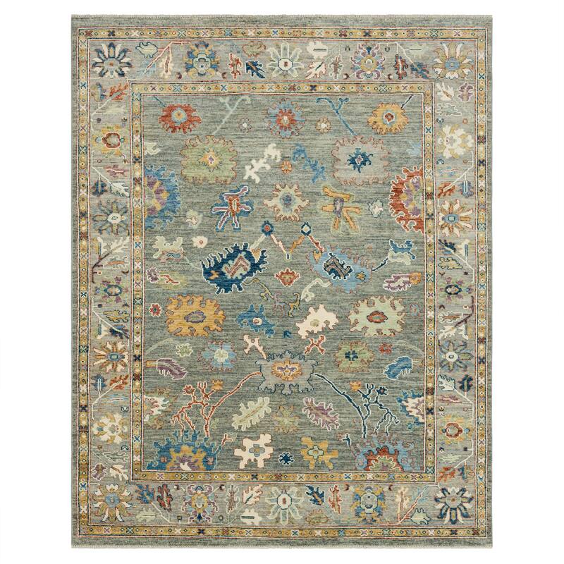 Karastan Mystique Ornamental Hand Knotted Area Rug - 6' x 9' - Soft Grey