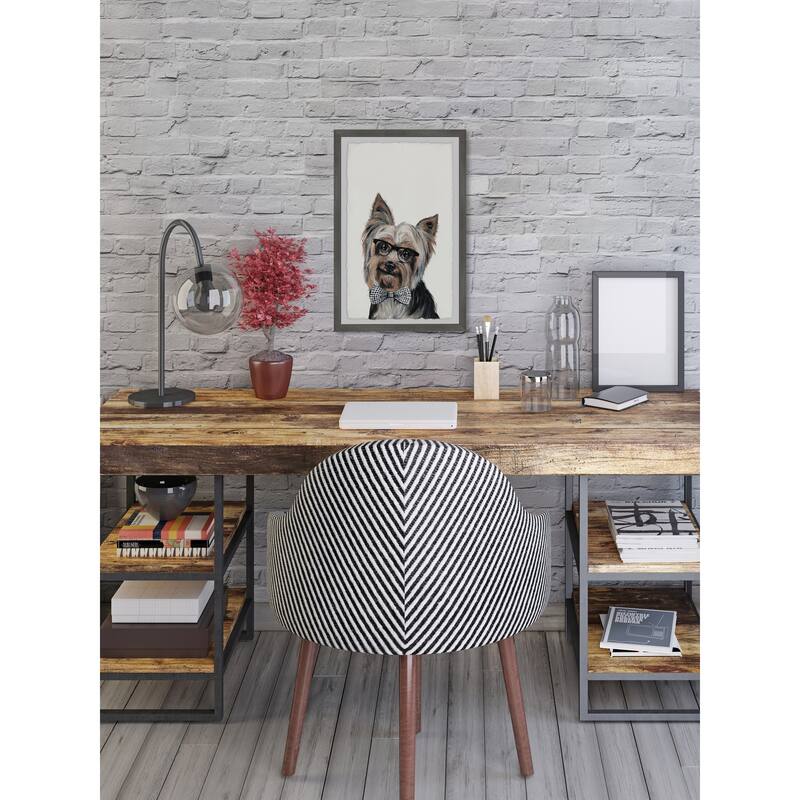 Rockstar Puppy Framed Wall Art, Elegant Home Touch - Sophisticated Artwork for Refined Décor