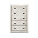 preview thumbnail 4 of 20, Grain Wood Furniture Montauk 5-drawer Solid Wood Chest Rustic Off-White