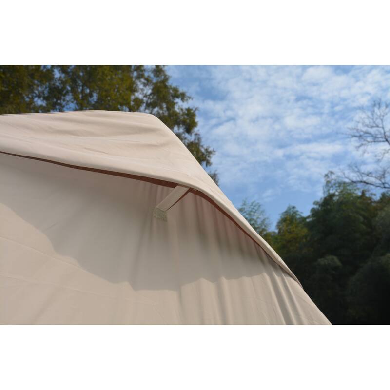9.8 x13ft with canopy, Inflatable Camping Tents with Hand Pump, Air Glamping Tents, Easy Setup Waterproof and Windproof