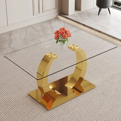 Transparent Glass Dining Table