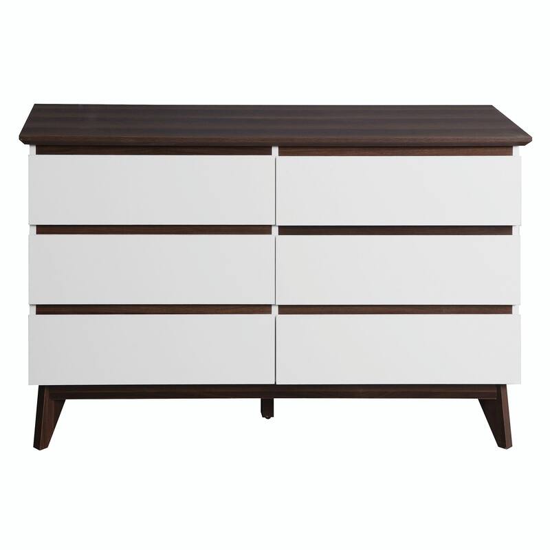 6-Drawer Double Dresser with Wide Drawers