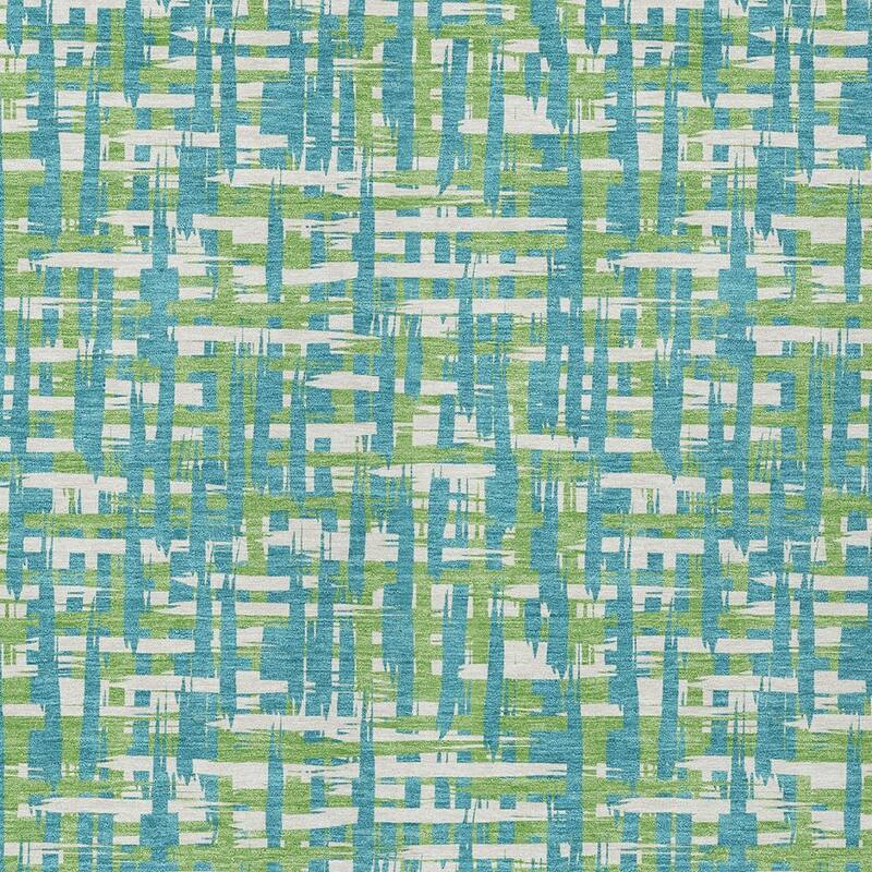 HomeRoots Abstract Transitional Rectangle Outdoor Rug
