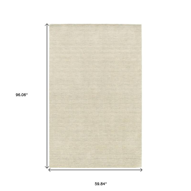 HomeRoots Solid Color Modern Rectangle Area Rug