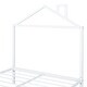 preview thumbnail 14 of 52, Full Size Metal Platform Bed with trundle, House-Shaped Headboard Design for Kids, Boys and Girls