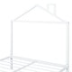 preview thumbnail 11 of 75, Metal Platform Bed with 2 Drawers, Bedroom Kids Bed Frame with House-Shaped Headboard Design and Support Slats, Easy Assembly