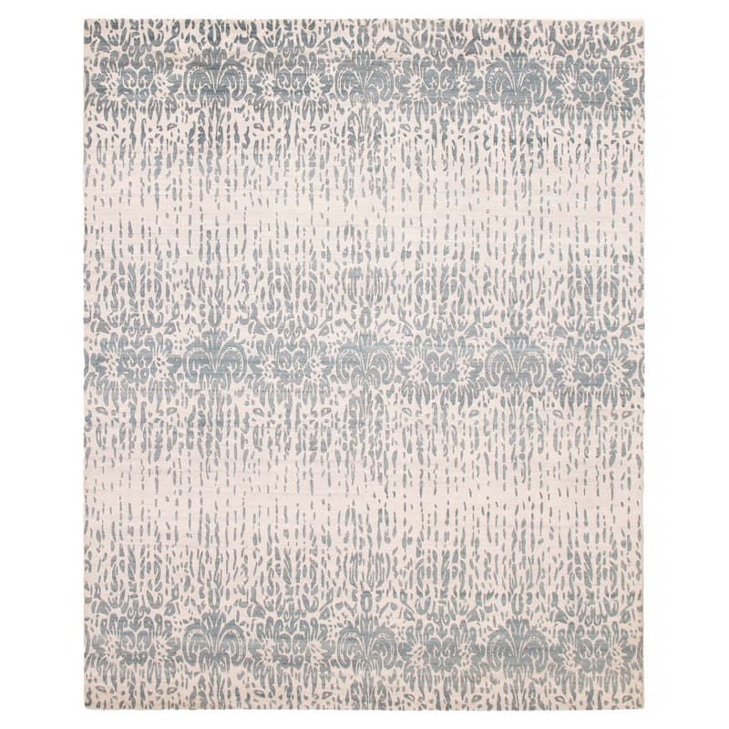 ECARPETGALLERY Hand-knotted Alma Ivory Wool Rug - 7'11 x 9'10 - Ivory - 7'11 x 9'10