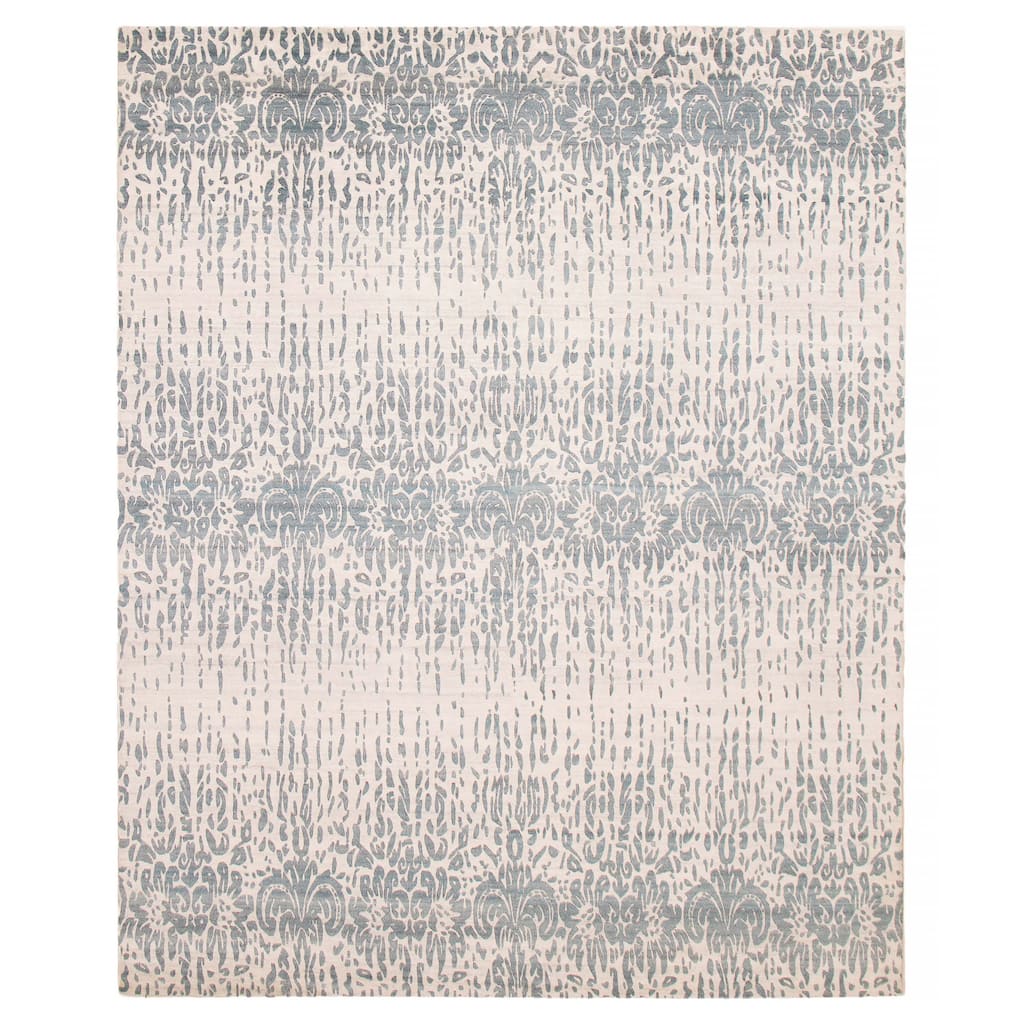 ECARPETGALLERY Hand-knotted Alma Ivory Wool Rug - 7'11 x 9'10