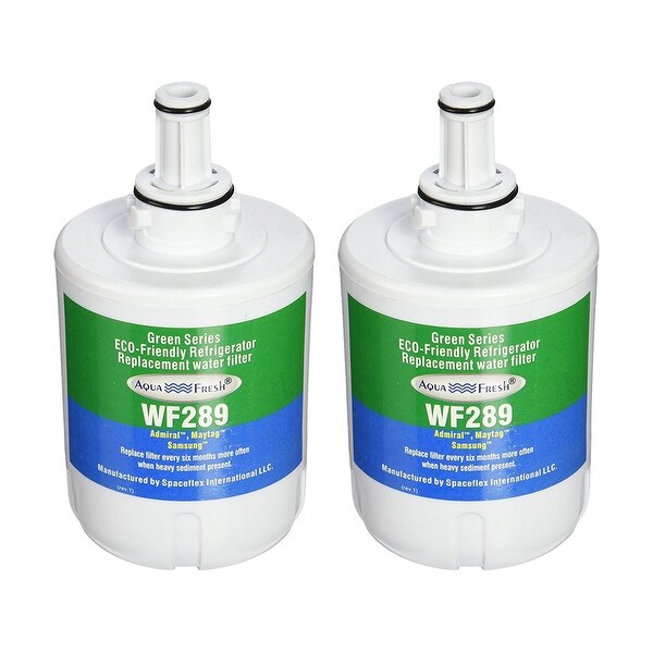 2 Pack Fits Samsung RF28HMEDBBC Refrigerators Aqua Fresh Water Filter