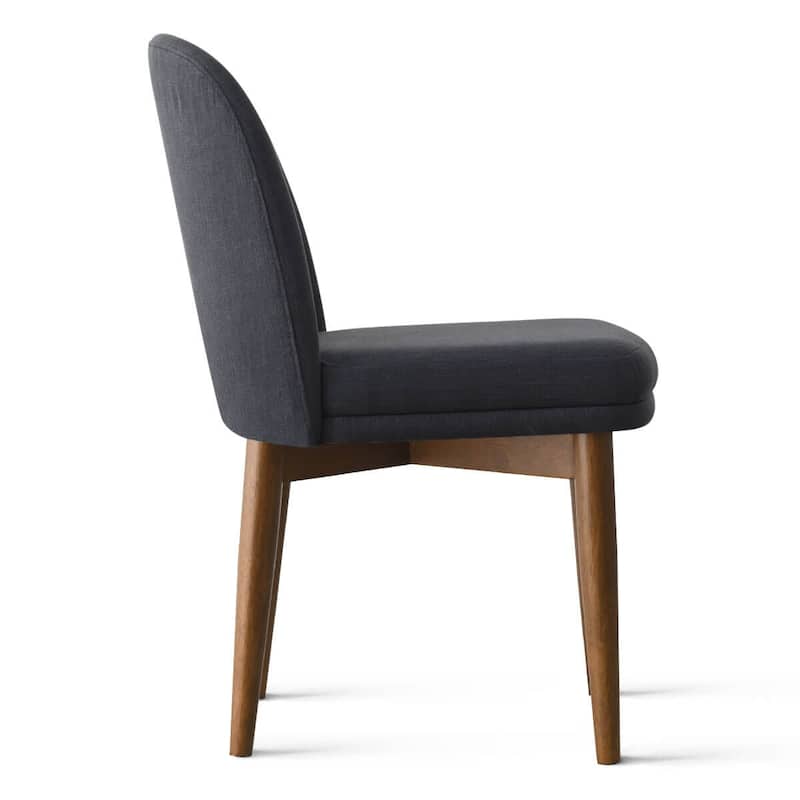 Modern Parsons Dining Chairs with Solid Wood Legs