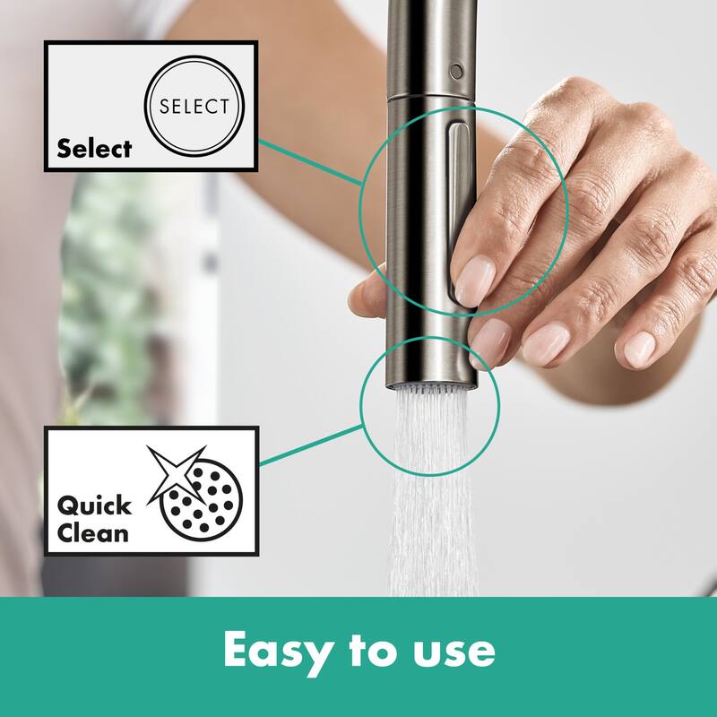 Hansgrohe Talis N 1.75 GPM Pull Down Kitchen Faucet HighArc O-Style