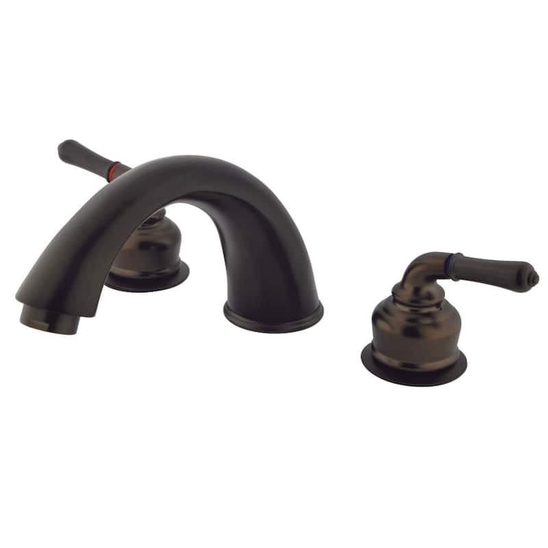 Magellan 3-Hole Deck Mount Roman Tub Faucet in Matte Black - Oil Rubbed Bronze