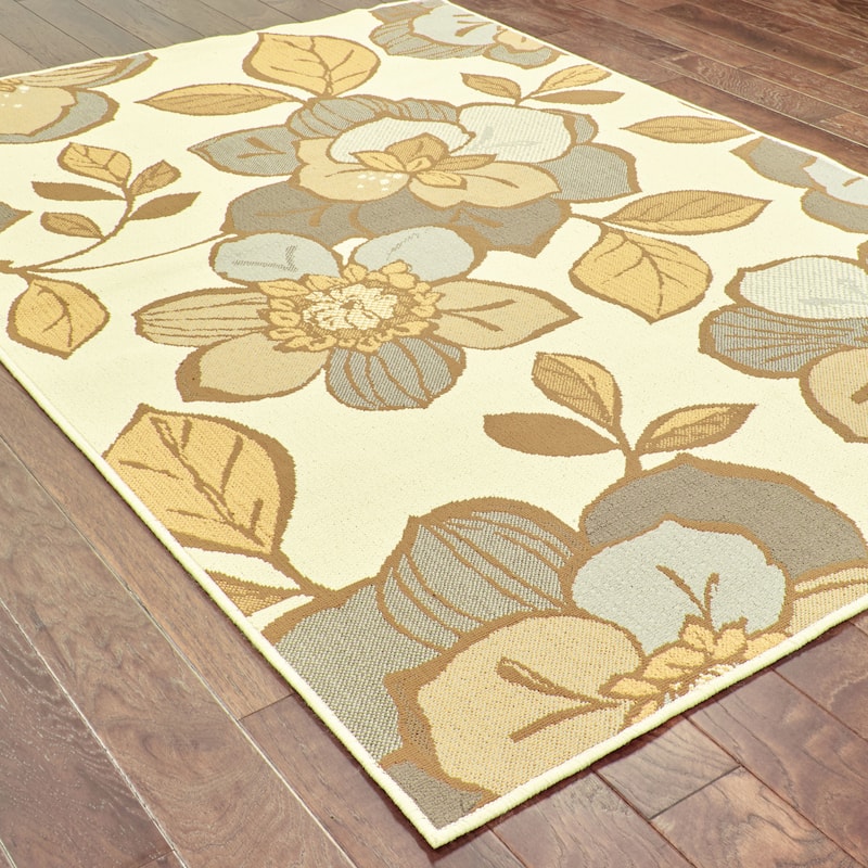 Vista Home Bar Harbour Floral Indoor-Outdoor Area Rug