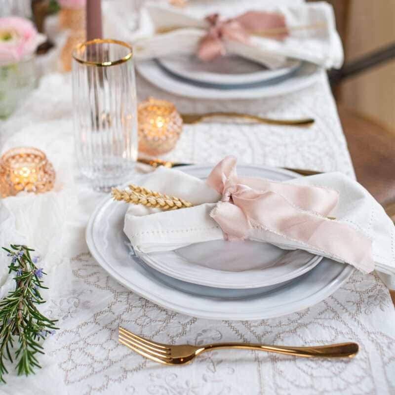 viva by VIETRI Aria White Salad Plate