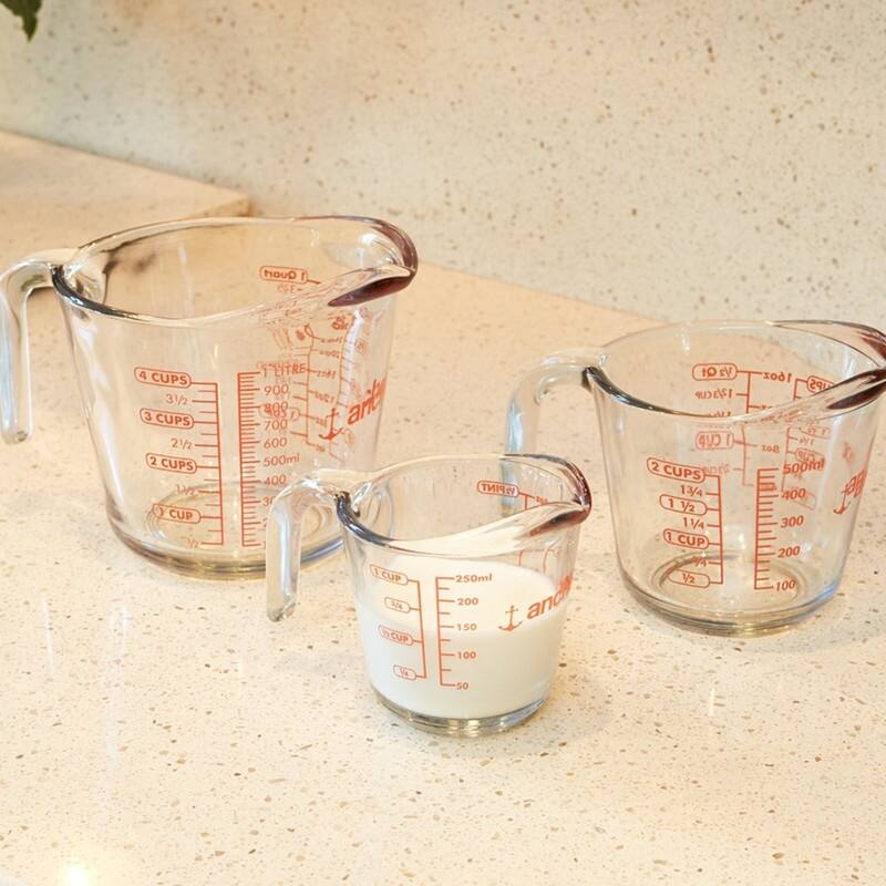 Glass Measuring Cups, 4/3/2 Piece Set