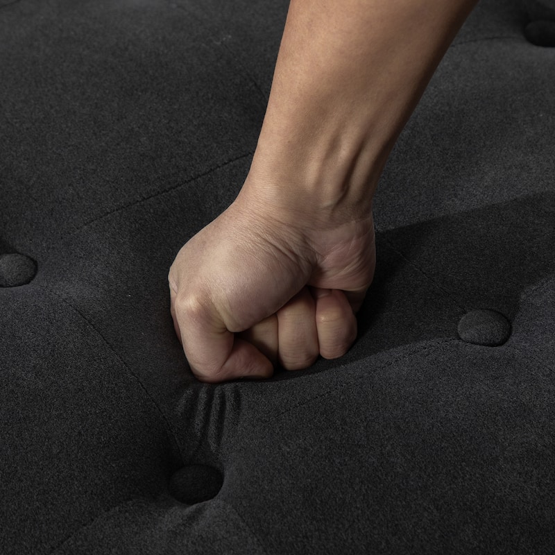 29.33''W Modern Round Ottoman with Storage Space,Reversible Top With Tray