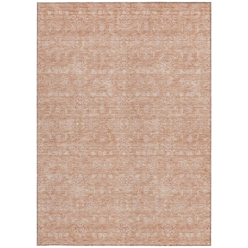 HomeRoots Floral Transitional Rectangle Outdoor Rug