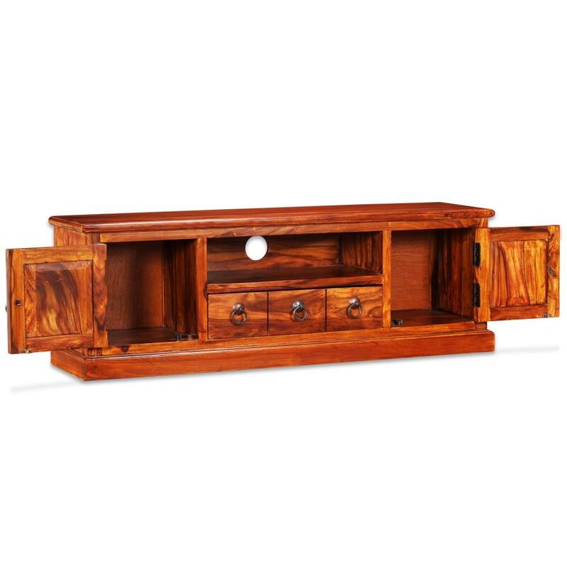 vidaXL TV Stand Solid Sheesham Wood 47.2"x11.8"x15.7"