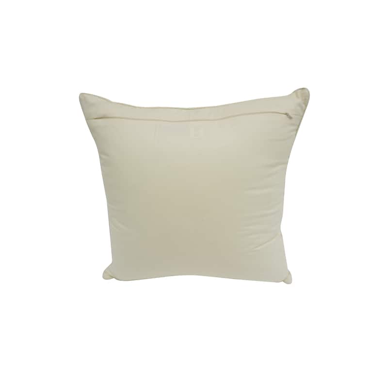 Home&Manor Igeh Vintage Raw Silk Pillow 18"
