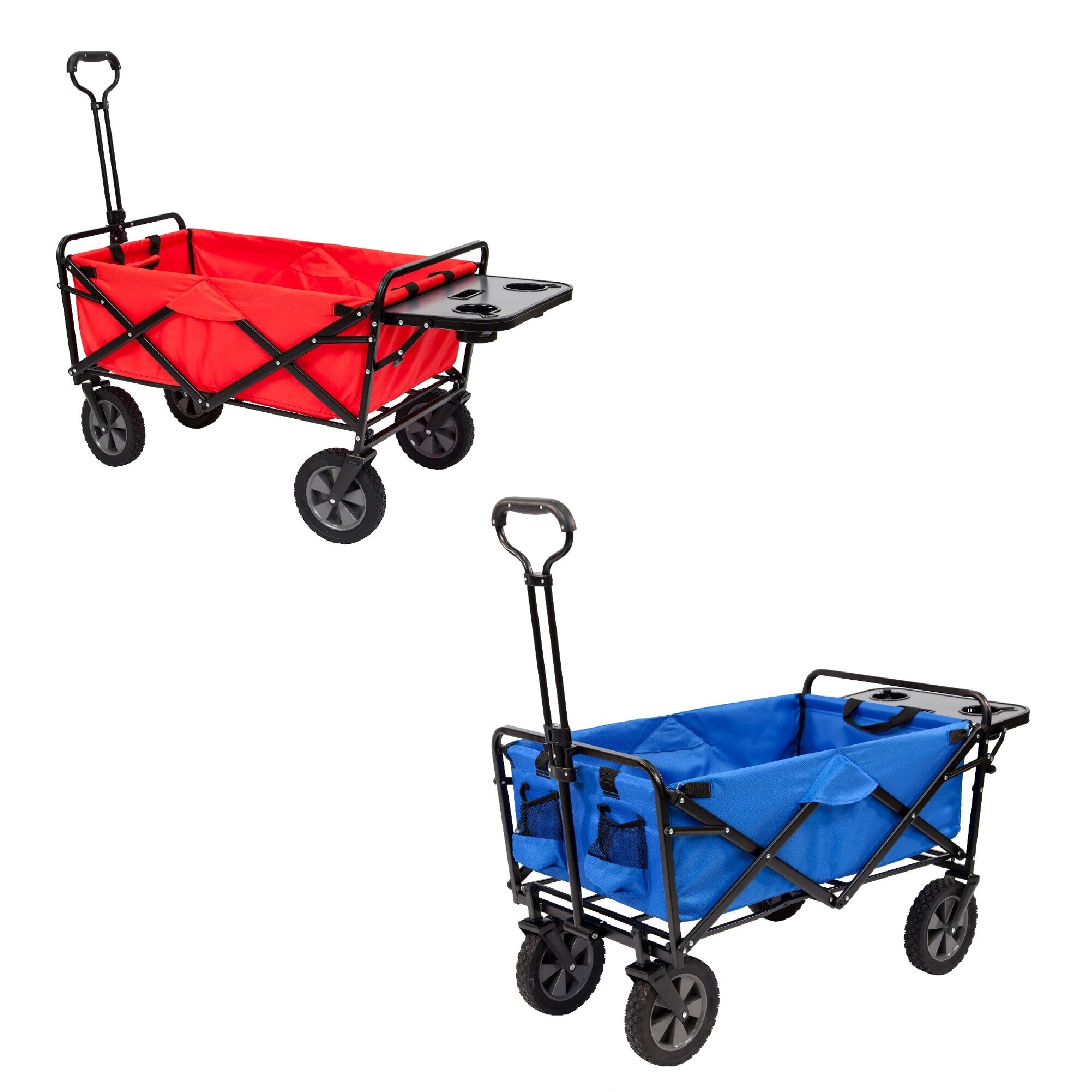 Mac Sports Folding Outdoor Garden Utility Wagon Cart w/ Table (1 Red,  Blue) 22.6 Bed Bath  Beyond 36085440