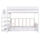 preview thumbnail 28 of 34, Full Over Full/Futon Bunk Bed with Storage Staircase and Drawers, Kids Wood Convertible Bunk Bed Frame with Bedside Table